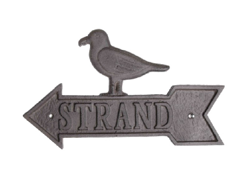 WANDDEKO,STRAND/MÖWE,28CM