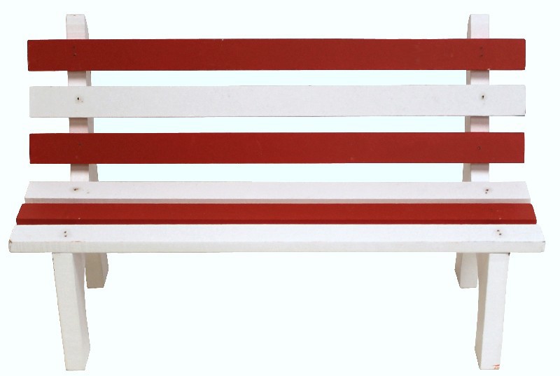 SITZBANK 16CM,HOLZ,ROT/W.