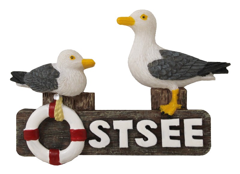 [393308] MÖWE(2)MAGN.SCHILD,OSTSEE