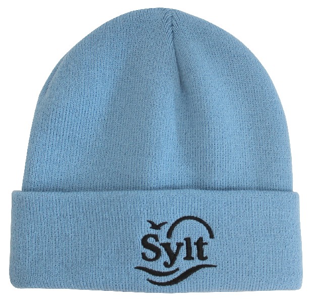 [395032] STRICKMÜTZE,SYLT,HELLBLAU