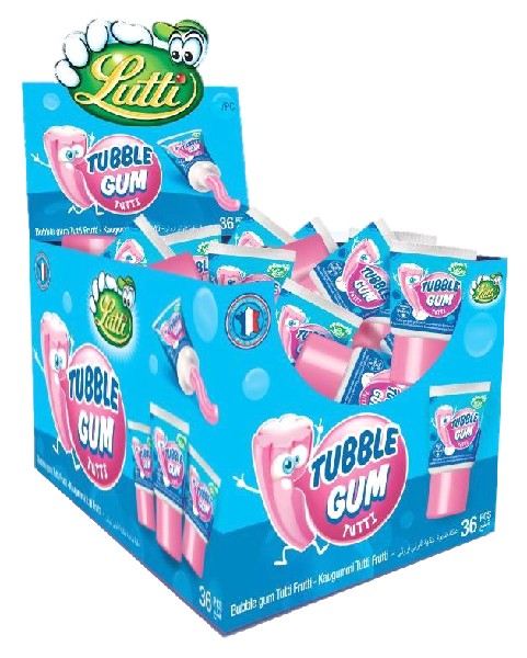 TUBBLE GUM,FRUIT ,35G.I.D