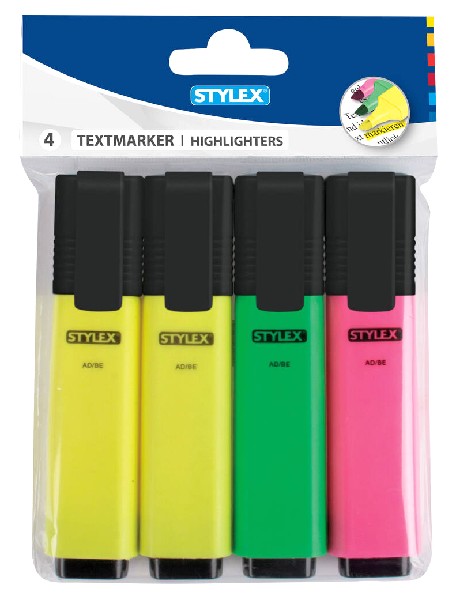 TEXTMARKER,FLACH,4ER   SB