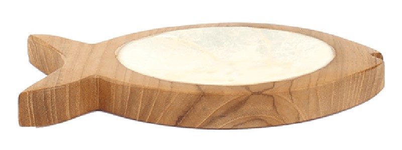 SEIFENSCHALE,HOLZ/FISCH