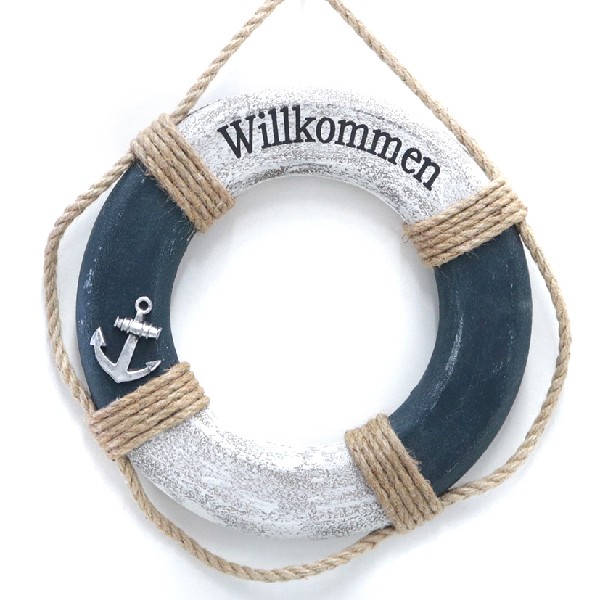 R-RING,M.TAU,BL/W.28CM
