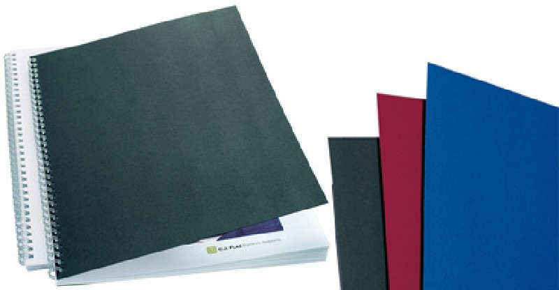COVER LEINEN,BLAU,A4