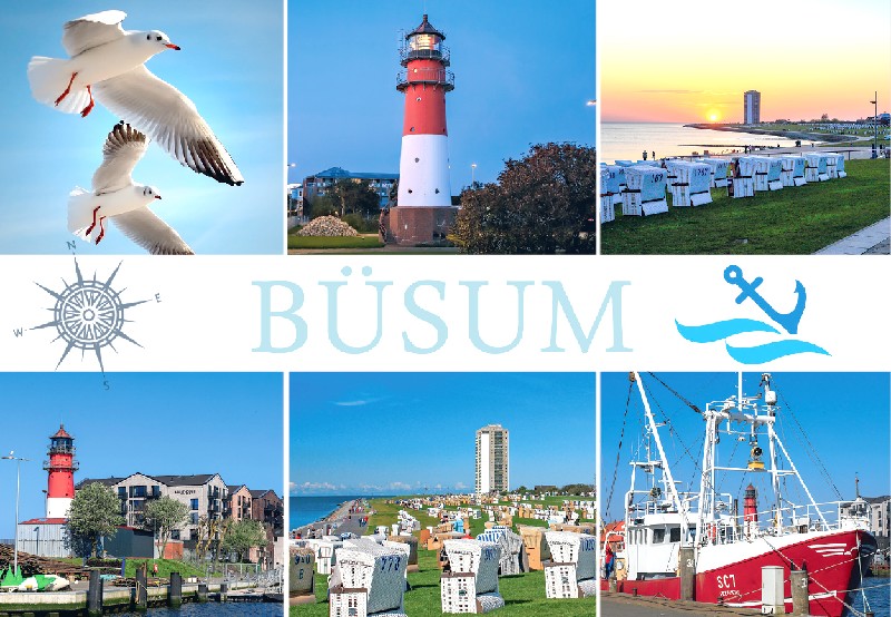 [260242] AK.BÜSUM,6 BILDER   BÜ66