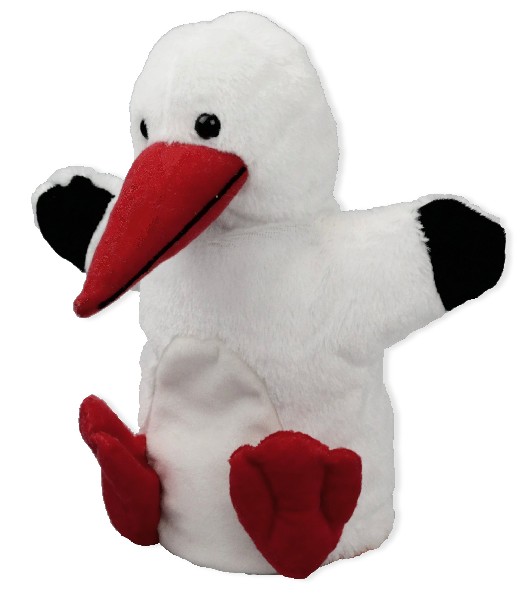 PL.STORCH, HANDPUPPE,22CM