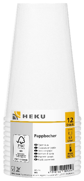 PAPPBECHER WEISS 0,3 LTR