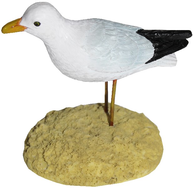 MÖWE,AUF SANDBANK,7CM