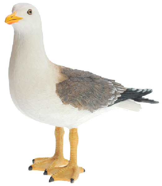 MÖWE,POLYR.STEHEND 23CM