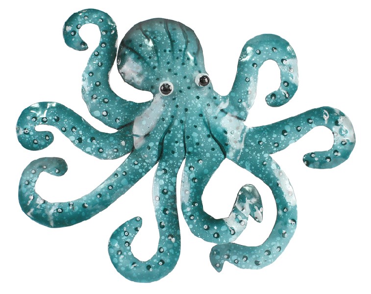 OKTOPUS,GRÜN,35CM