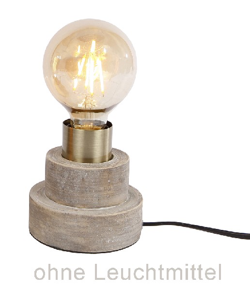 HOLZFUßLAMPE, 10X10CM