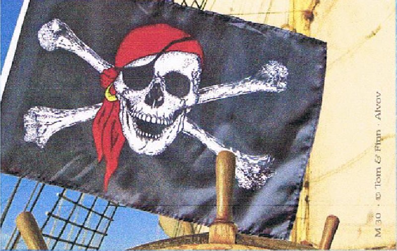 MAGN.PIRATENFLAGGE A.BOOT