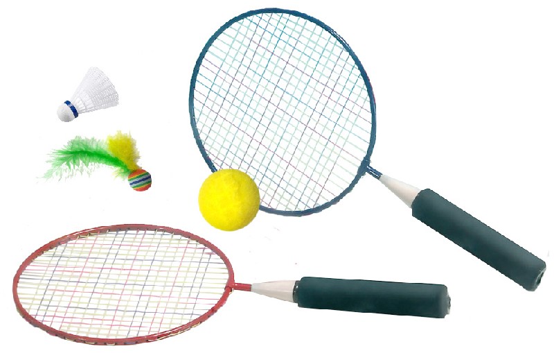 FEDERBALLSPIEL KURZ,46CM