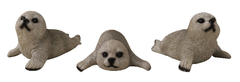 SEEHUND,BEIGE,11CM, 3FA.