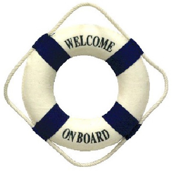 R-RING 14CM, BLAU/WEISS