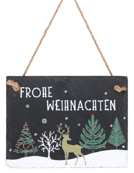 [12102] SCHILD WEIHN. SCHIEFER