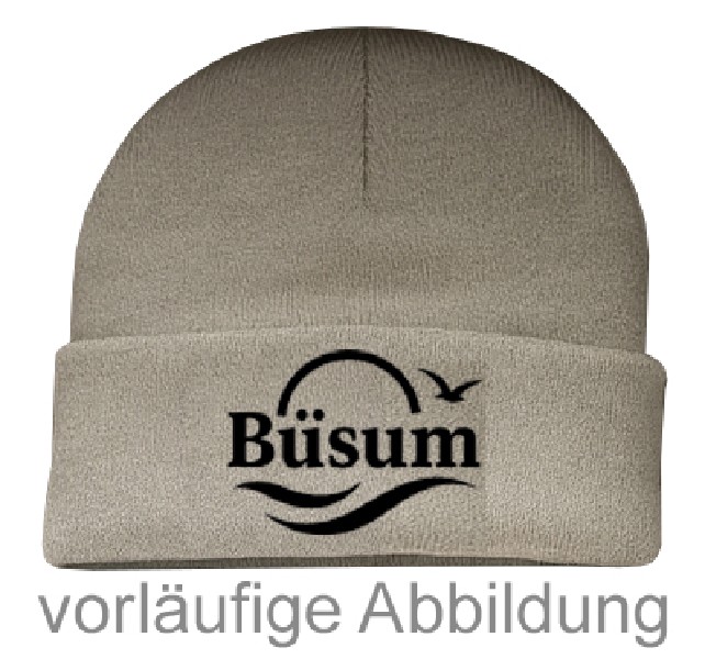 STRICKMÜTZE,BÜSUM,GRAU