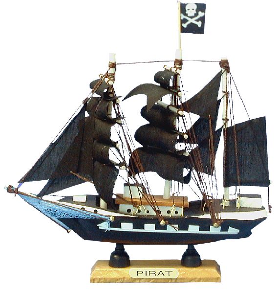 SEGELBOOT PIRAT 17CM SCHW