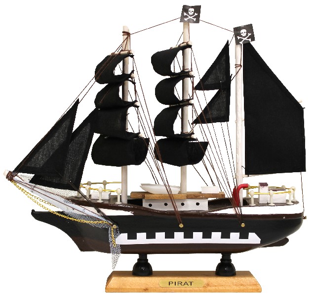 SEGELBOOT PIRAT 22CM SCHW
