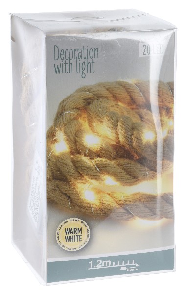 TAU+20LED,1,2M,WARMWEISS