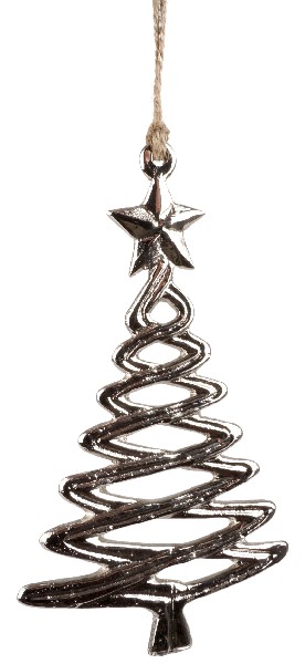 [11944] TANNE MET. SILBER 12,5CM