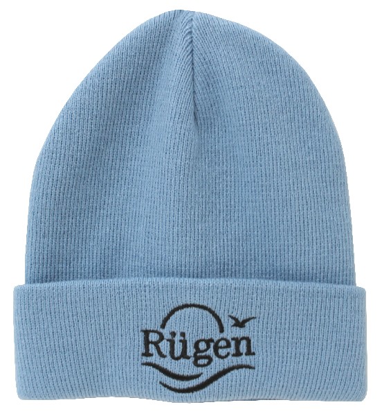 STRICKMÜTZE,RÜGEN,H-BLAU